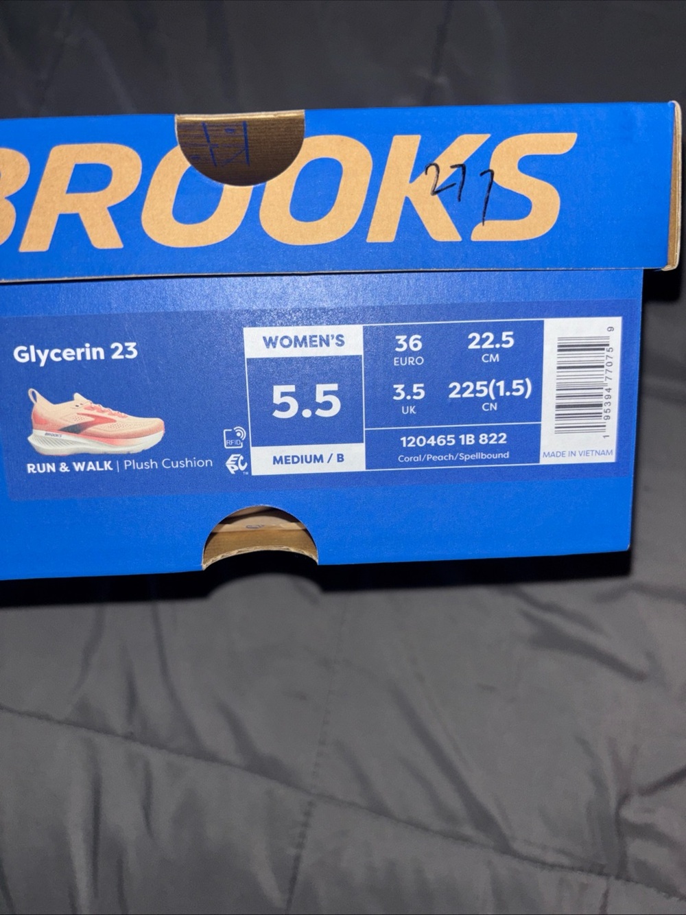 Brooks Women’s Running Shoes - Coral/Pink Glycerin 23 size 5.5 - Picture 6 of 7